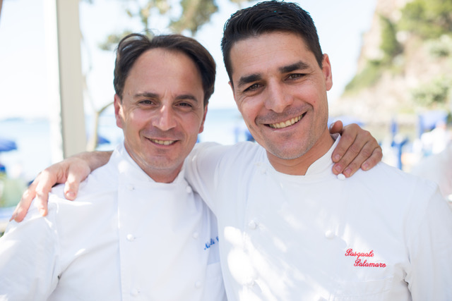 Star chefs Nino Di Costanzo and Pasquale Palamaro